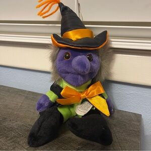 Fiesta Halloween Witch Plush in Green and Purple